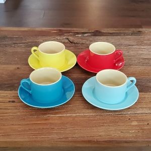 Classic coffee and tea cups and saucers